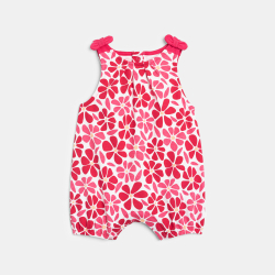 أفرول قصير زهري للطفلة الرضيعة